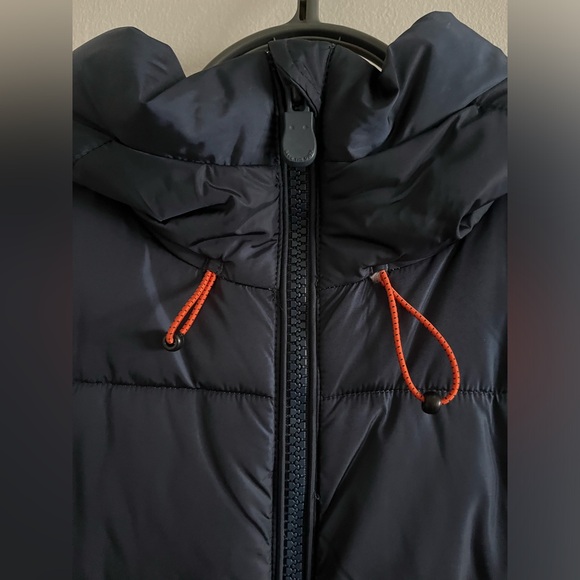 gently worn, SAVE THE DUCK Ultra Light Jacket, size XS, navy blue color - Picture 12 of 14